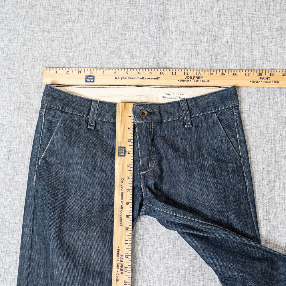Rag & Bone NY Handmade Y2K Low Rise Denim Jeans size 28 - Picture 6 of 12